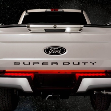Picture of Putco 17-19 Ford Super Duty 60in Red Blade LED Light Bar w/ Direct fit Quick-Connect Harness