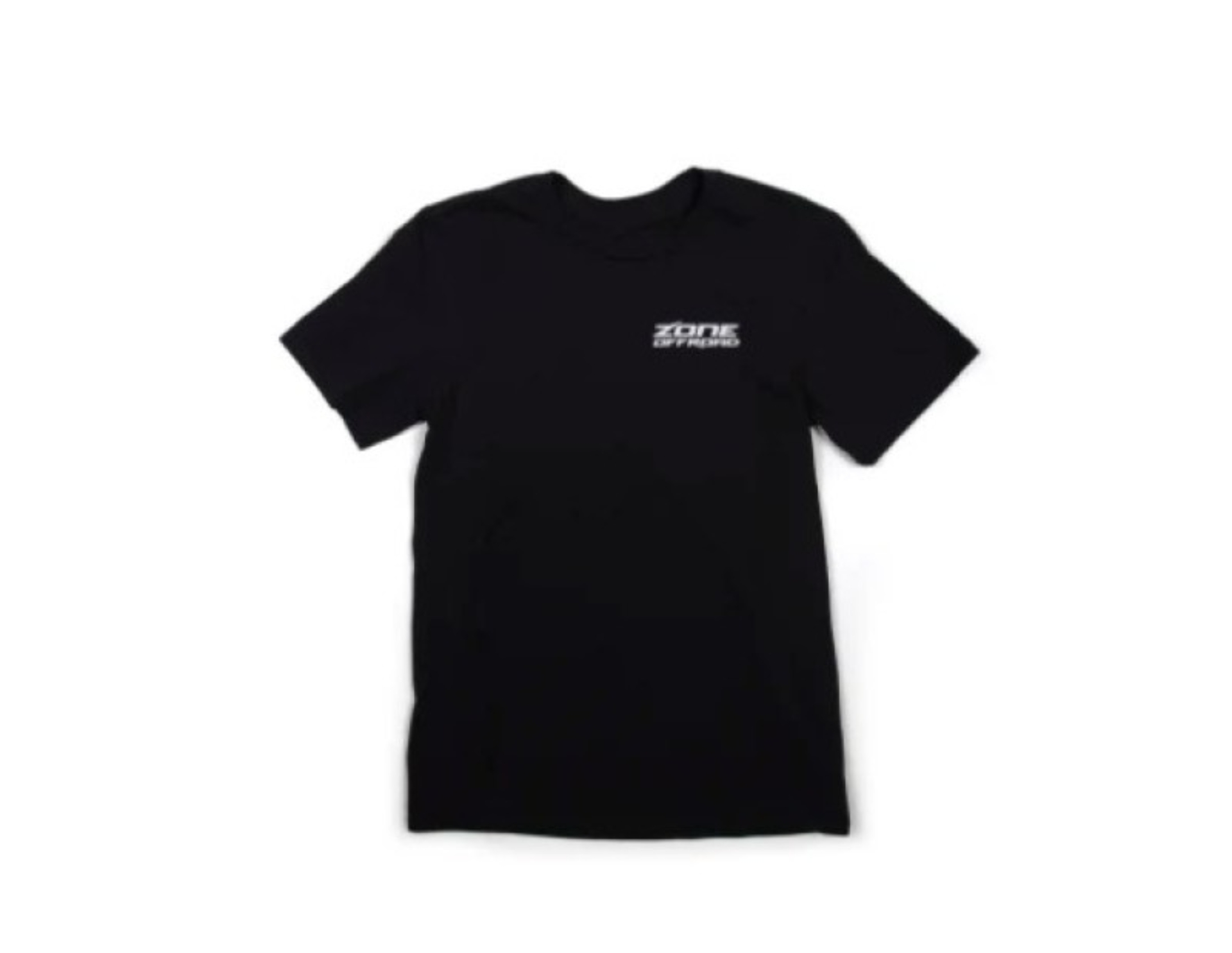 Picture of Zone Offroad Black Premium Cotton T-Shirt - Green Logo - Large