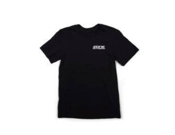 Picture of Zone Offroad Black Premium Cotton T-Shirt - Green Logo - Large
