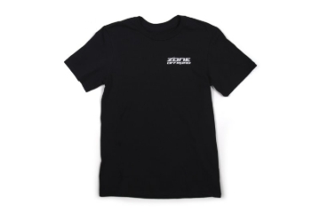 Picture of Zone Offroad Black Premium Cotton T-Shirt - Green Logo - S