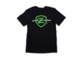 Picture of Zone Offroad Black Premium Cotton T-Shirt - Green Logo - Large