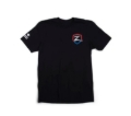 Picture of Zone Offroad Black Premium Cotton T-Shirt w/ Patriotic Zone Logos - Medium