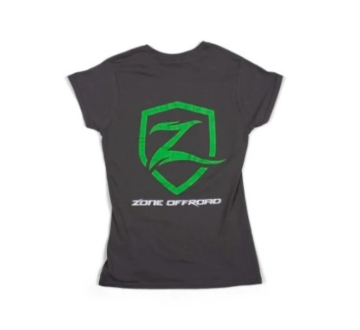 Picture of Zone Offroad Charcoal Gray Premium Cotton T-Shirt w/ Zone Offroad Logo - Womens - Large