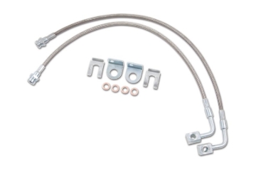 Picture of Zone Offroad 07-18 Jeep Wrangler JK Rear 4-6in Stainless Brake Lines