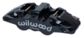 Picture of Wilwood Caliper - Aero4-DS Forged Four-Piston Caliper Black 1.12in Piston 1.10in Rotor - Black