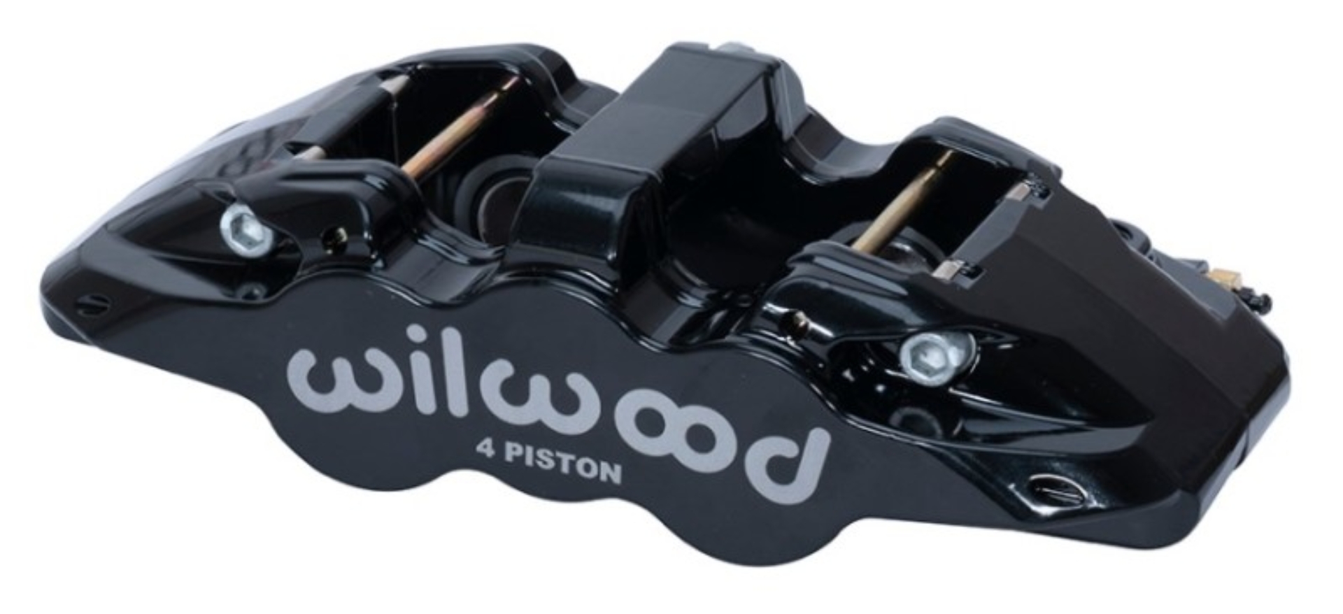 Picture of Wilwood Caliper - Aero4-DS Forged Four-Piston Caliper Black 1.12in Piston 1.10in Rotor - Black
