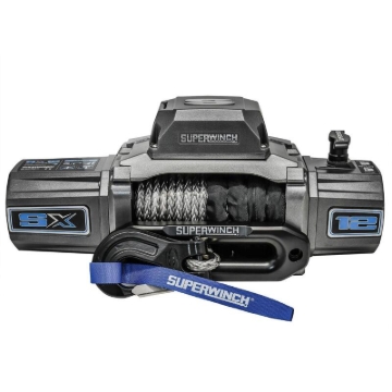 Picture of Superwinch 12000 LBS 12V DC 3/8in x 80ft Synthetic Rope SX 12000SR Winch - Graphite