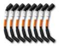 Picture of Kooks 10mm Spark Plug Wires - Orange w/Black Boots (8 pc. Set)
