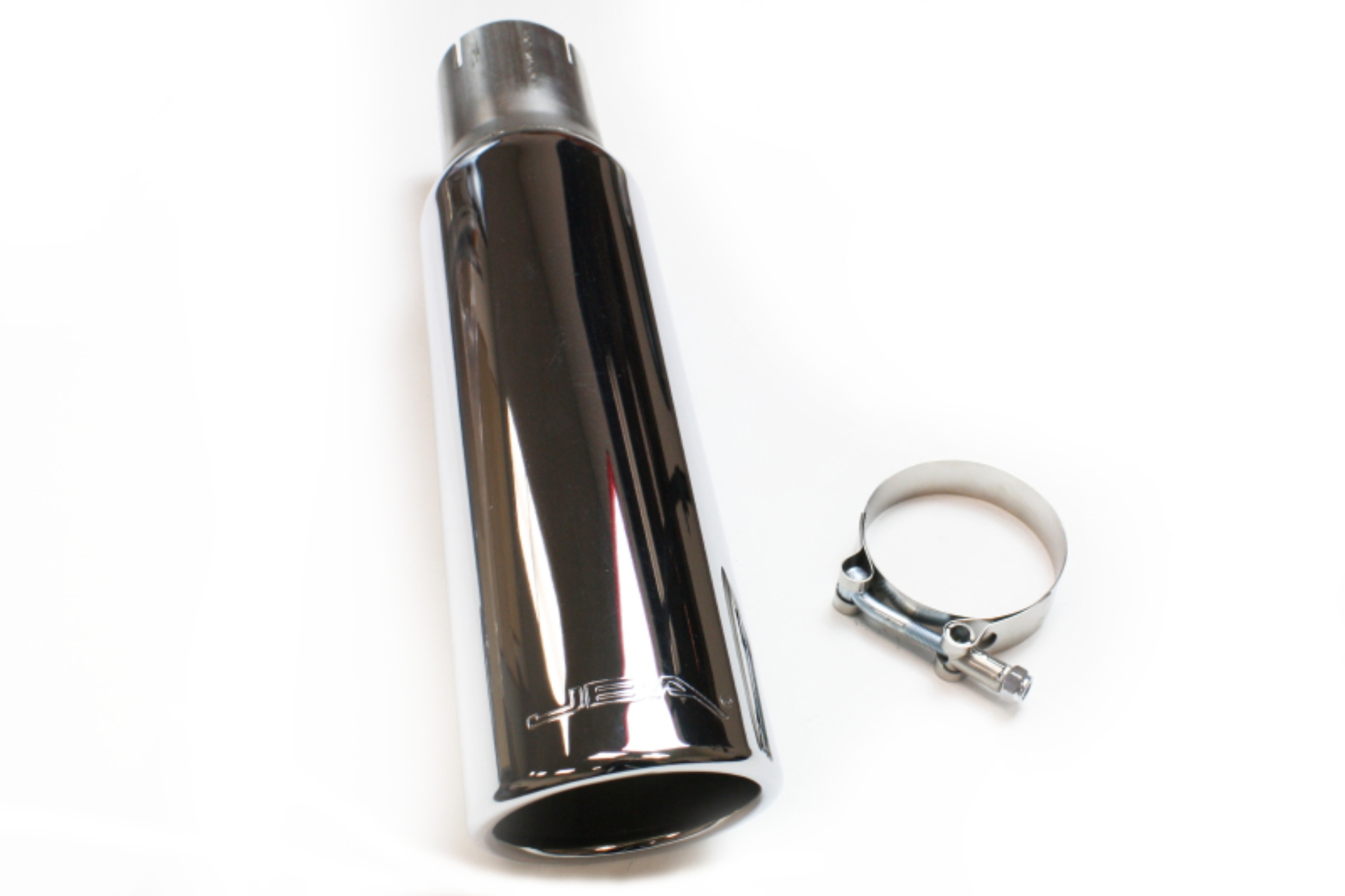Picture of JBA 2.5in x 3.5in x 15in Polished Chrome Tip - Clamp On