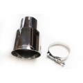 Picture of JBA 3in x 4in x 7-1/4in Double Wall Polished Chrome Tip - Clamp On