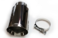 Picture of JBA 2.5in x 4.5in x 8 1/4in Double Wall Polished Chrome Tip - Clamp On