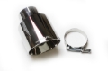 Picture of JBA 2.5in x 4in x 5-3/4in Double Wall Polished Chrome Tip - Clamp On