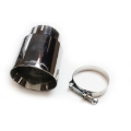 Picture of JBA 3in x 4in x 5-3/4in Double Wall Polished Chrome Tip - Clamp On