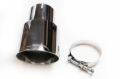 Picture of JBA 3in x 4in x 7-1/4in Double Wall Polished Chrome Tip - Clamp On