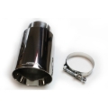 Picture of JBA 2.5in x 4.5in x 8 1/4in Double Wall Polished Chrome Tip - Clamp On