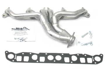 Picture of JBA 91-99 Jeep 4.0L 1-1/2in Primary Silver Ctd Cat4Ward Header