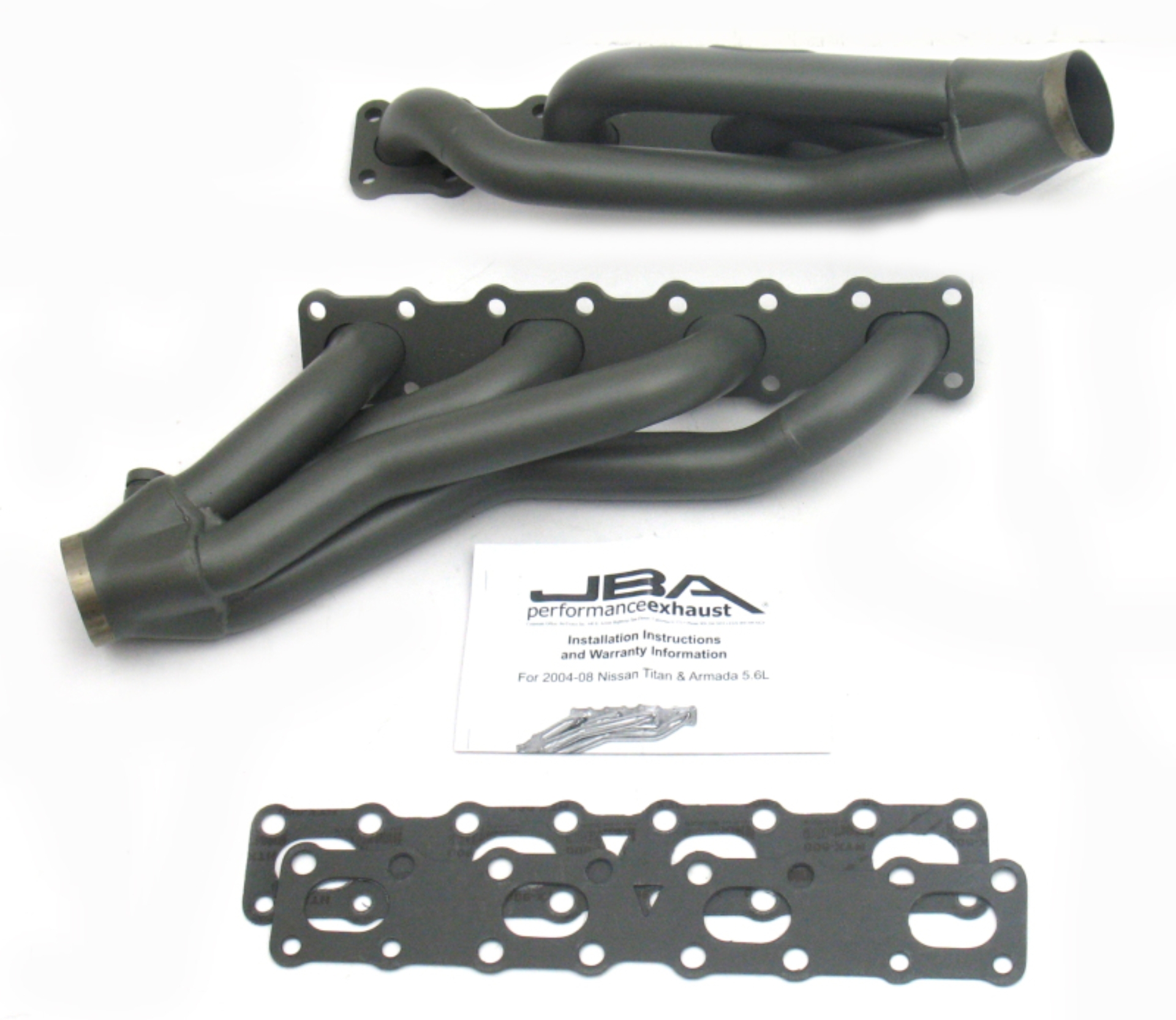 Picture of JBA 04-15 Nissan 5.6L VK56DE Oval Port 1-5/8in Primary Ti Ctd Cat4Ward Header