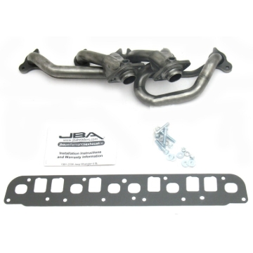 Picture of JBA 00-06 Jeep 4.0L 1-1/2in Primary Raw 409SS Cat4Ward Header