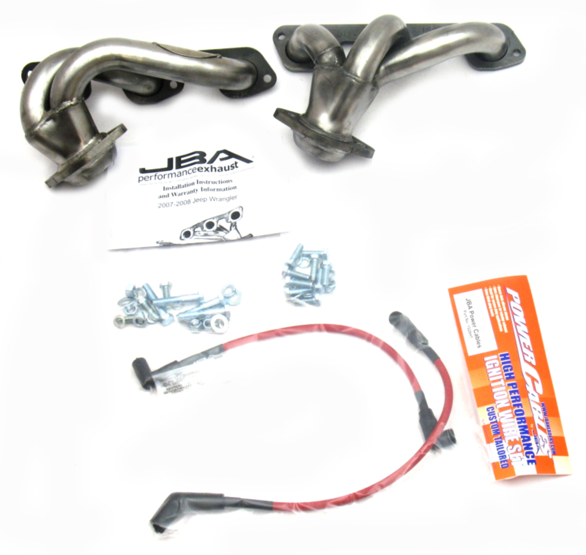 Picture of JBA 07-11 Jeep 3.8L V6 1-1/2in Primary Raw 409SS Cat4Ward Header