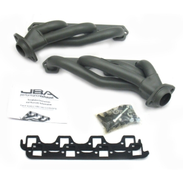 Picture of JBA 86-93 Ford Mustang 5.0L SBF 1-5/8in Primary Ti Ctd Cat4Ward Header