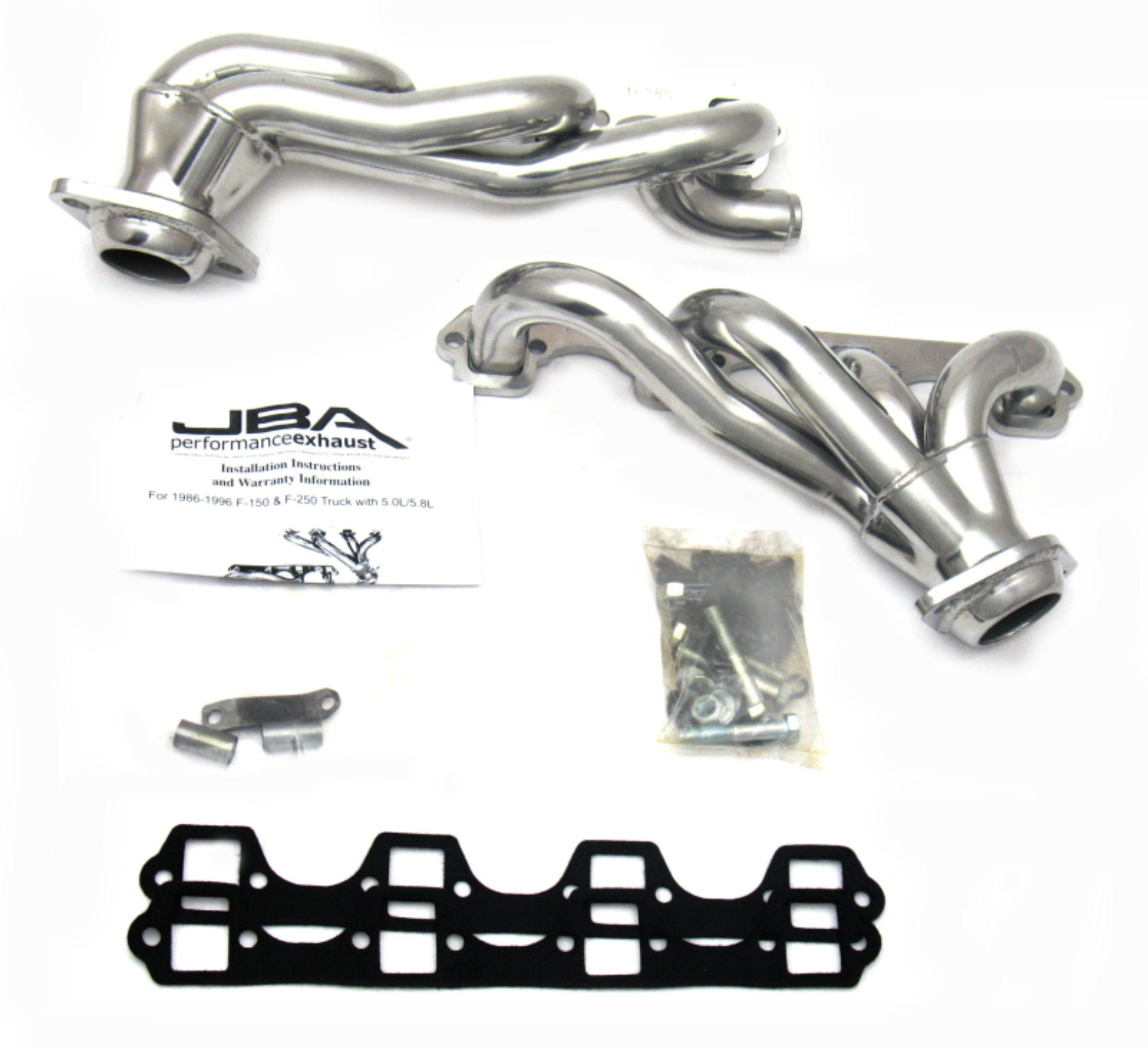 Picture of JBA 87-96 Ford F-150 5.8L SBF 1-5/8in Primary Silver Ctd Cat4Ward Header