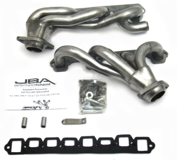 Picture of JBA 87-96 Ford F-150 5.8L SBF 1-5/8in Primary Raw 409SS Cat4Ward Header