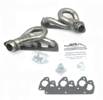 Picture of JBA 02-08 Ford Ranger 3.0L V6 w/o EGR 1-1/2in Primary Raw 409SS Cat4Ward Header