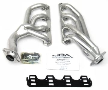 Picture of JBA 65-73 Ford Mustang 351W SBF w/T-5/Cable Clutch 1-5/8in Primary Silver Ctd Mid Length Header
