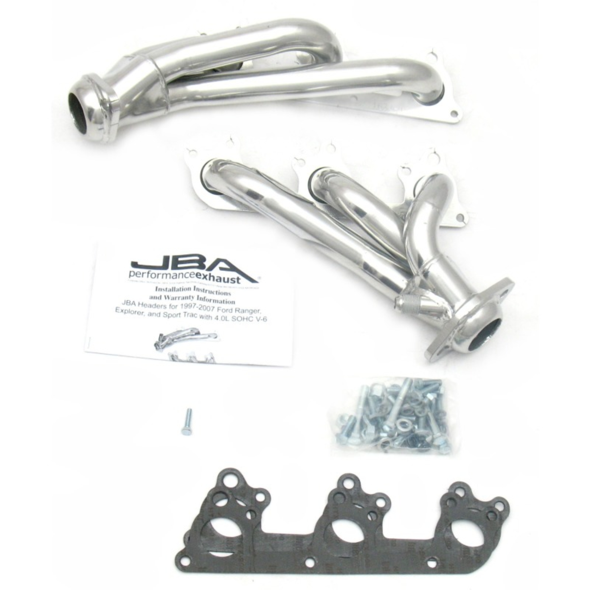 Picture of JBA 97-11 Ford Ranger 4.0L OHC w/Driver Side EGR 1-1/2in Primary Silver Ctd Cat4Ward Header