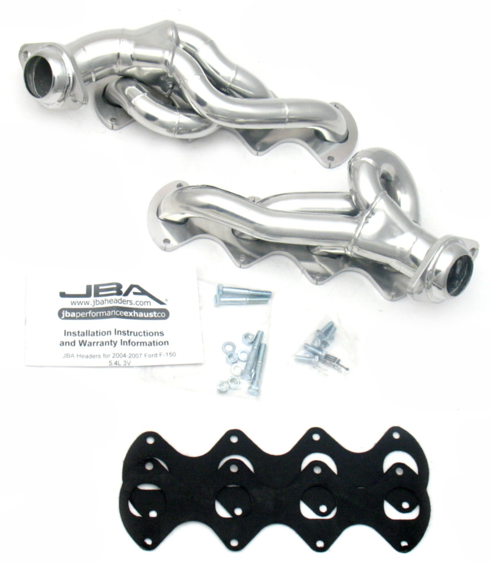 Picture of JBA 05-10 Ford F-Series 5.4L 3V 1-5/8in Primary Silver Ctd Cat4Ward Header
