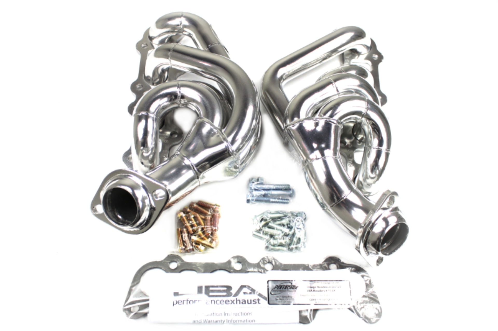 Picture of JBA 15-20 Ford F-150 5.0L Coyote 1-3/4in Primary Silver Ctd Cat4Ward Header