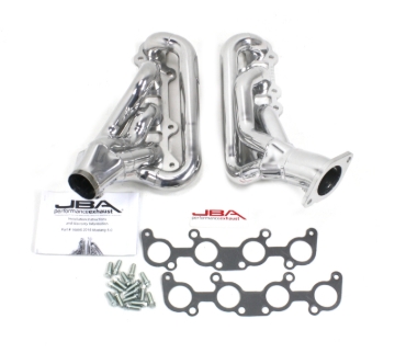 Picture of JBA 15-20 Ford Mustang 5.0L 1-3/4in Stainless Steel Silver Ceramic Shorty Header