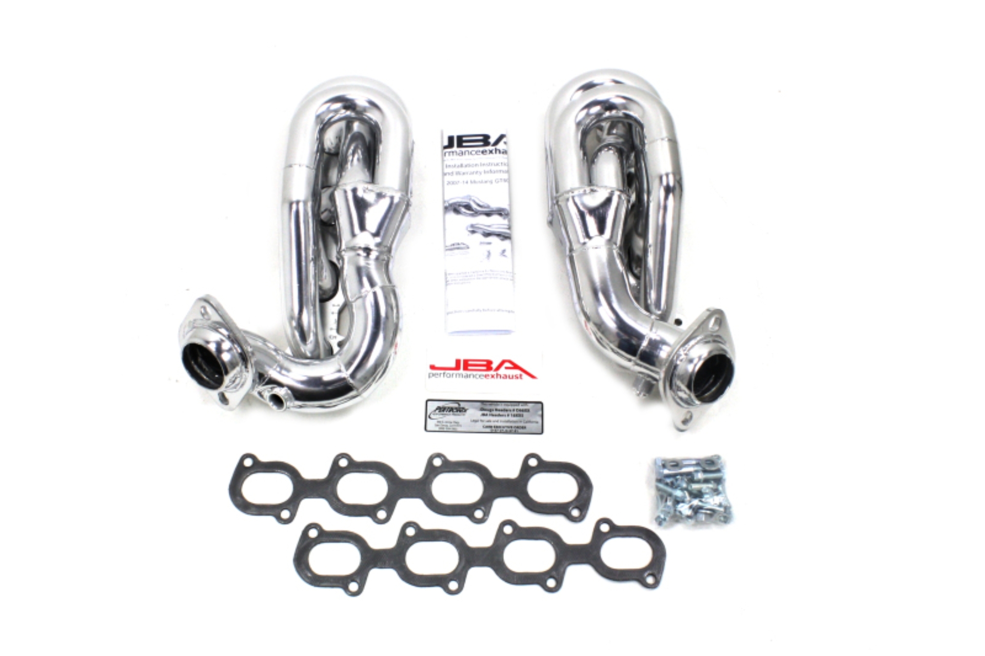 Picture of JBA 07-14 Ford GT500 5.4/5.8L 4V 1-5/8in Primary Silver Ctd Cat4Ward Header