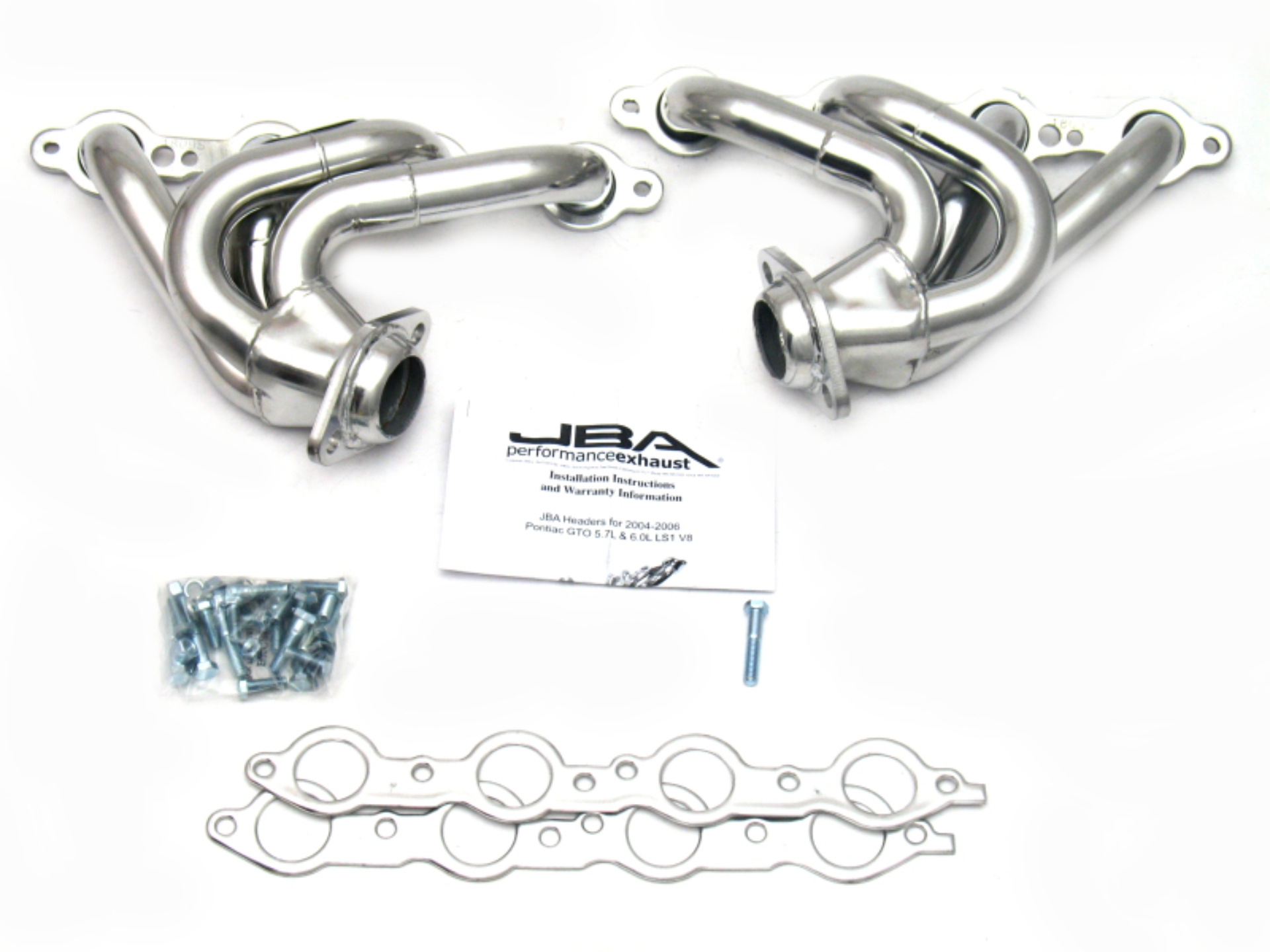 Picture of JBA 04-06 Pontiac GTO 5.7/6.0L LS 1-5/8in Primary Silver Ctd Cat4Ward Header