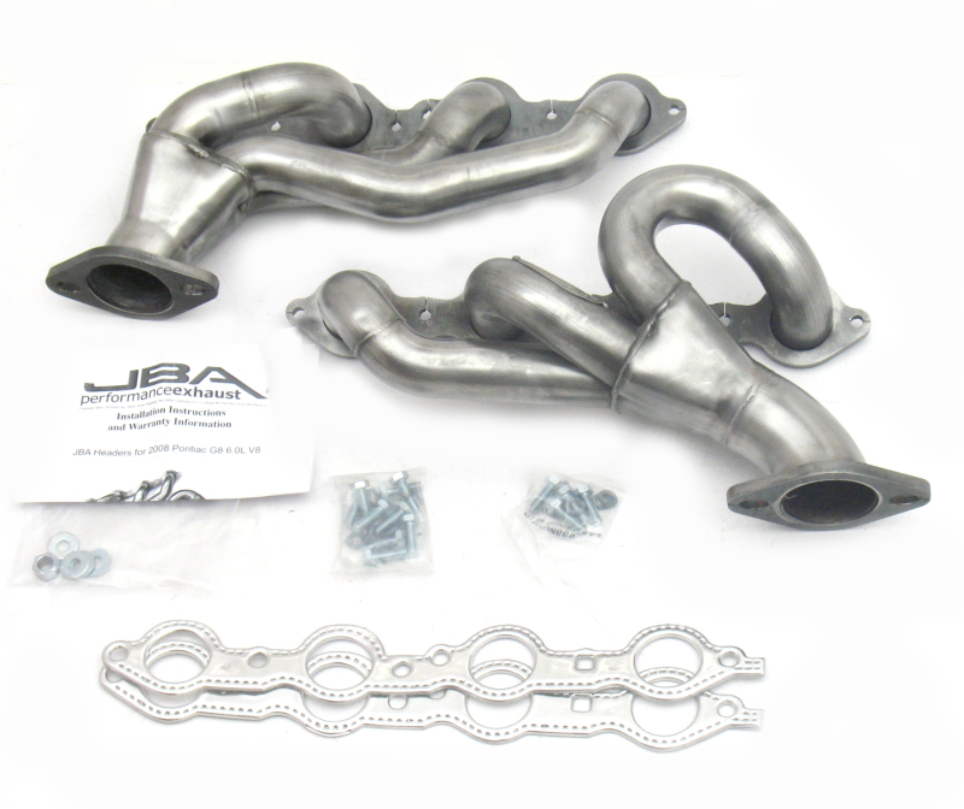 Picture of JBA 08-09 Pontiac G8 6.0/6.2L LS 1-3/4in Primary Raw 409SS Cat4Ward Header