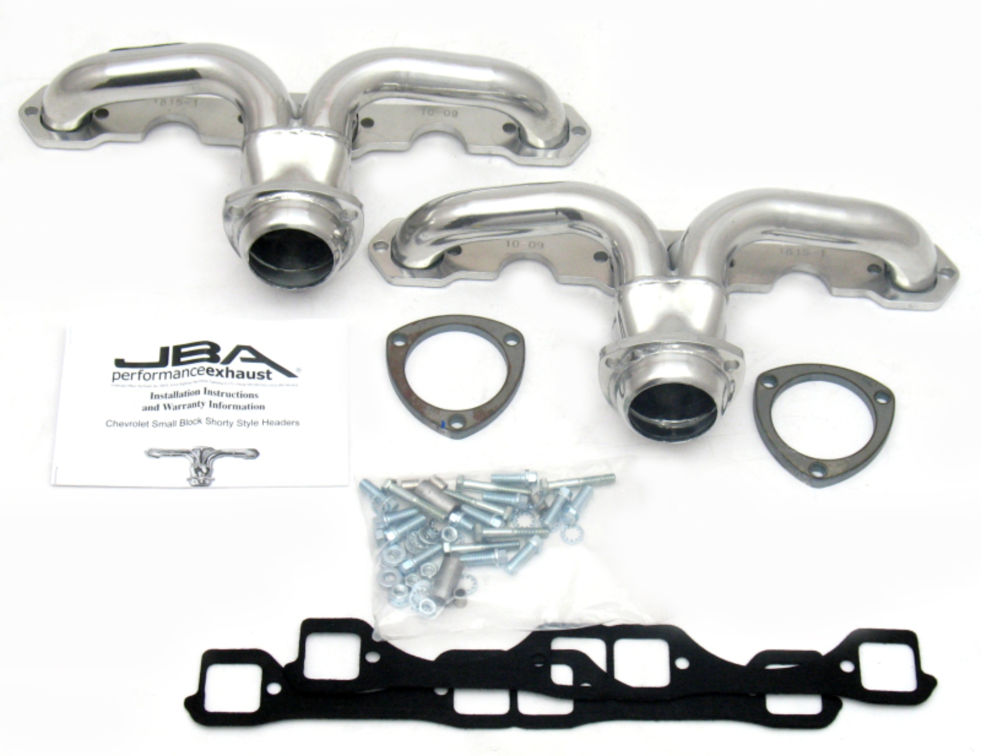 Picture of JBA 57-74 Chevrolet Corvette 265-400 SBC 1-5/8in Primary Silver Ctd Tight Tuck Header