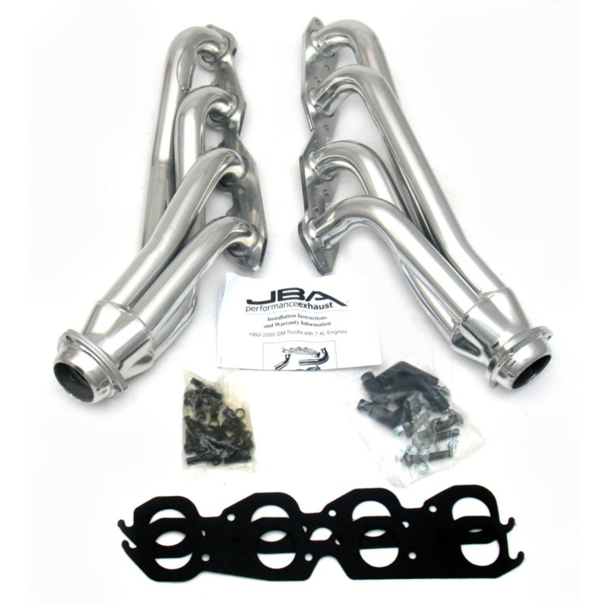 Picture of JBA 92-95 GM Truck 7.4L Vortec 1-3/4in Primary Silver Ctd Cat4Ward Header