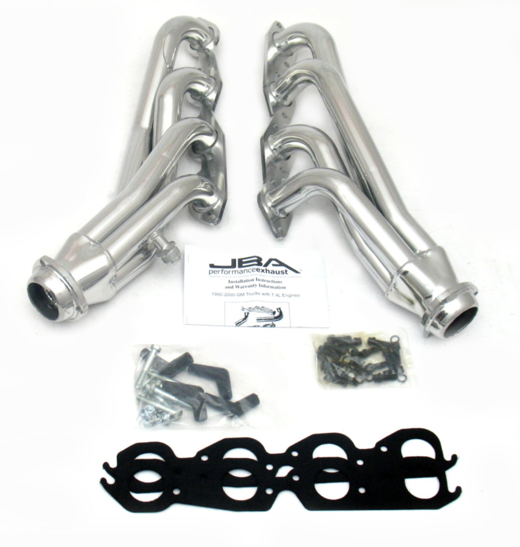 Picture of JBA 96-00 GM Truck 7.4L Vortec w/o A.I.R. 1-3/4in Primary Silver Ctd Cat4Ward Header