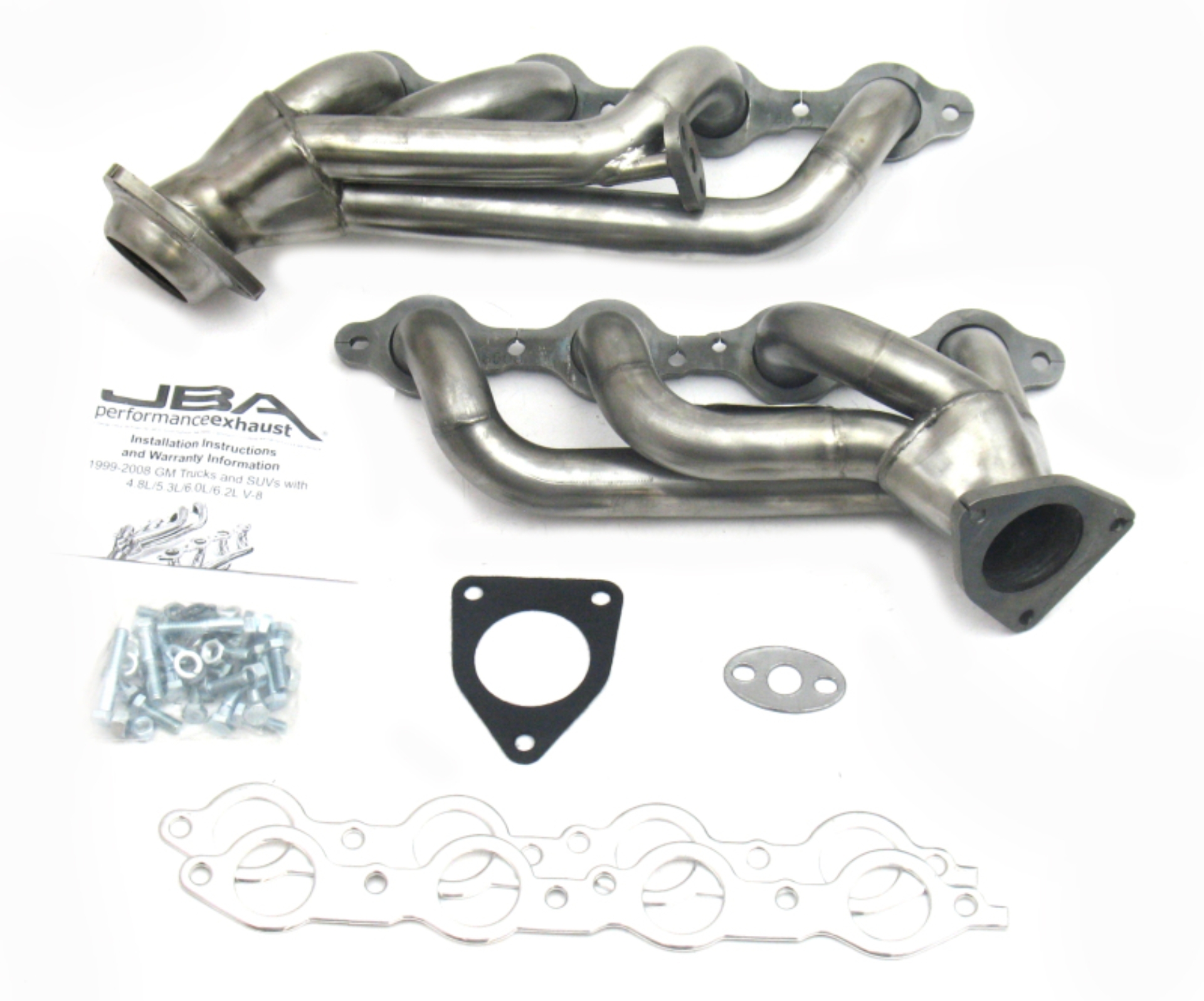 Picture of JBA 99-01 GM Truck 4.8L/5.3L LS w/o A.I.R. w/EGR 1-5/8in Primary Raw 409SS Cat4Ward Header