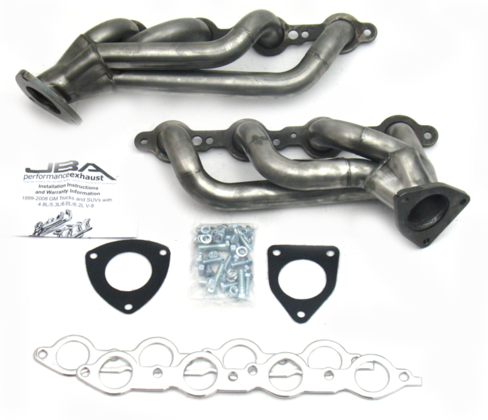 Picture of JBA 03-06 GM Truck 6.0L LS w/o EGR 1-5/8in Primary Raw 409SS Cat4Ward Header