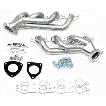 Picture of JBA 03-06 GM Truck 6.0L LS w/o EGR 1-5/8in Primary Silver Ctd Cat4Ward Header