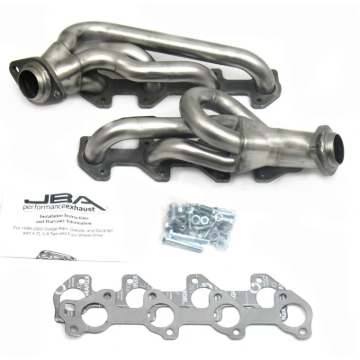 Picture of JBA 00-03 Dodge 4.7L PowerTech 1-1/2in Primary Raw 409SS Cat4Ward Header