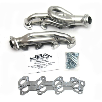 Picture of JBA 02-03 Dodge Ram 4.7L PowerTech 1-1/2in Primary Silver Ctd Cat4Ward Header