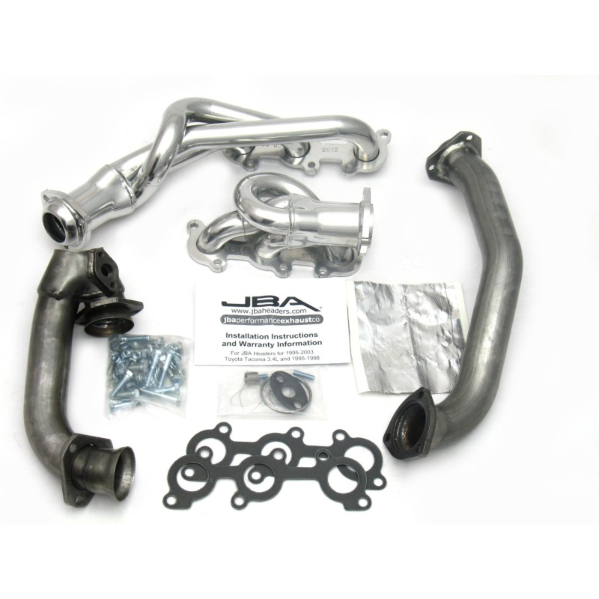 Picture of JBA 01-04 Toyota 3.4L V6 w/o EGR 1-1/2in Primary Silver Ctd Cat4Ward Header