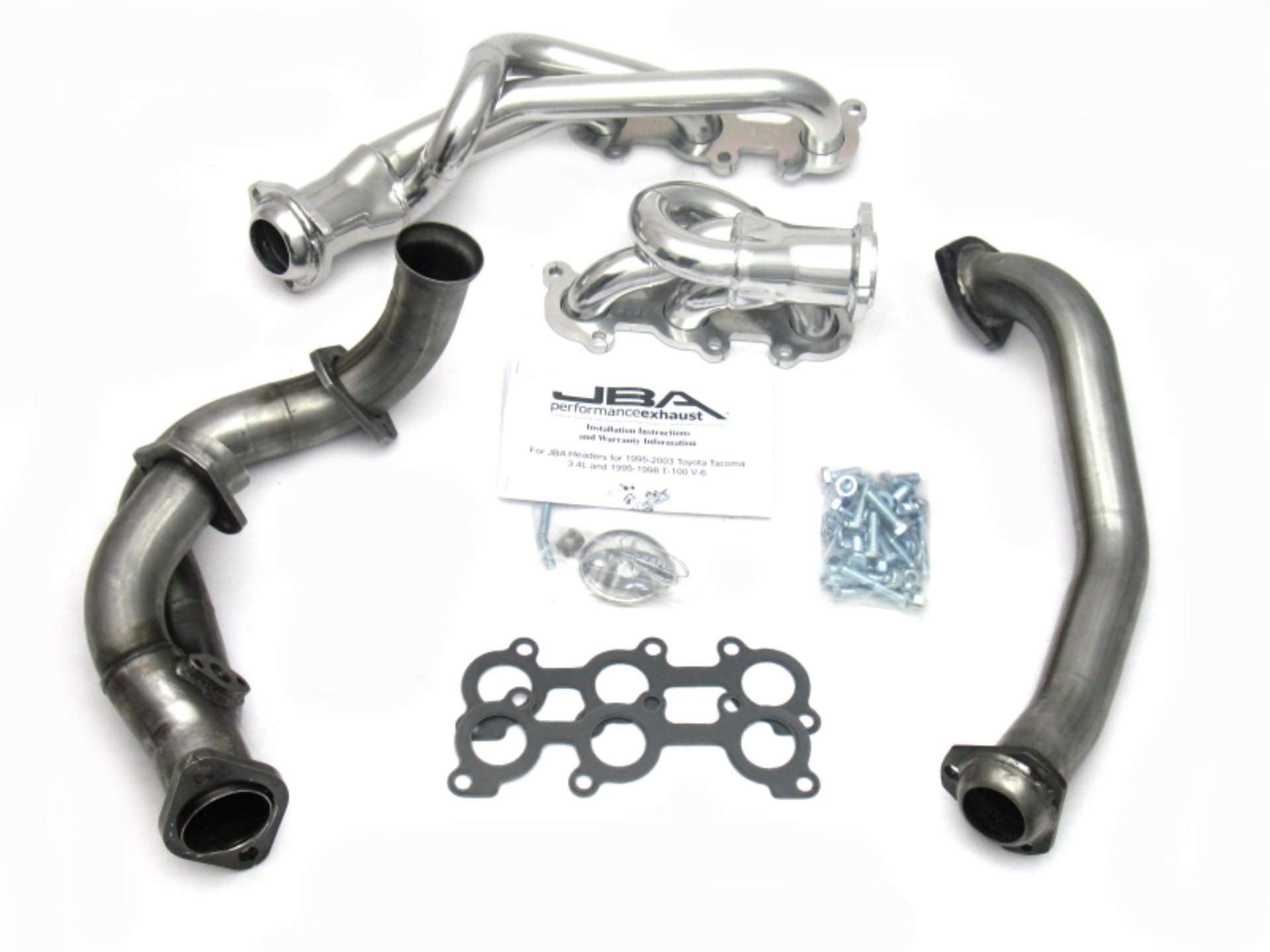 Picture of JBA 95-00 Toyota 3.4L V6 w/o EGR 1-1/2in Primary Silver Ctd Cat4Ward Header