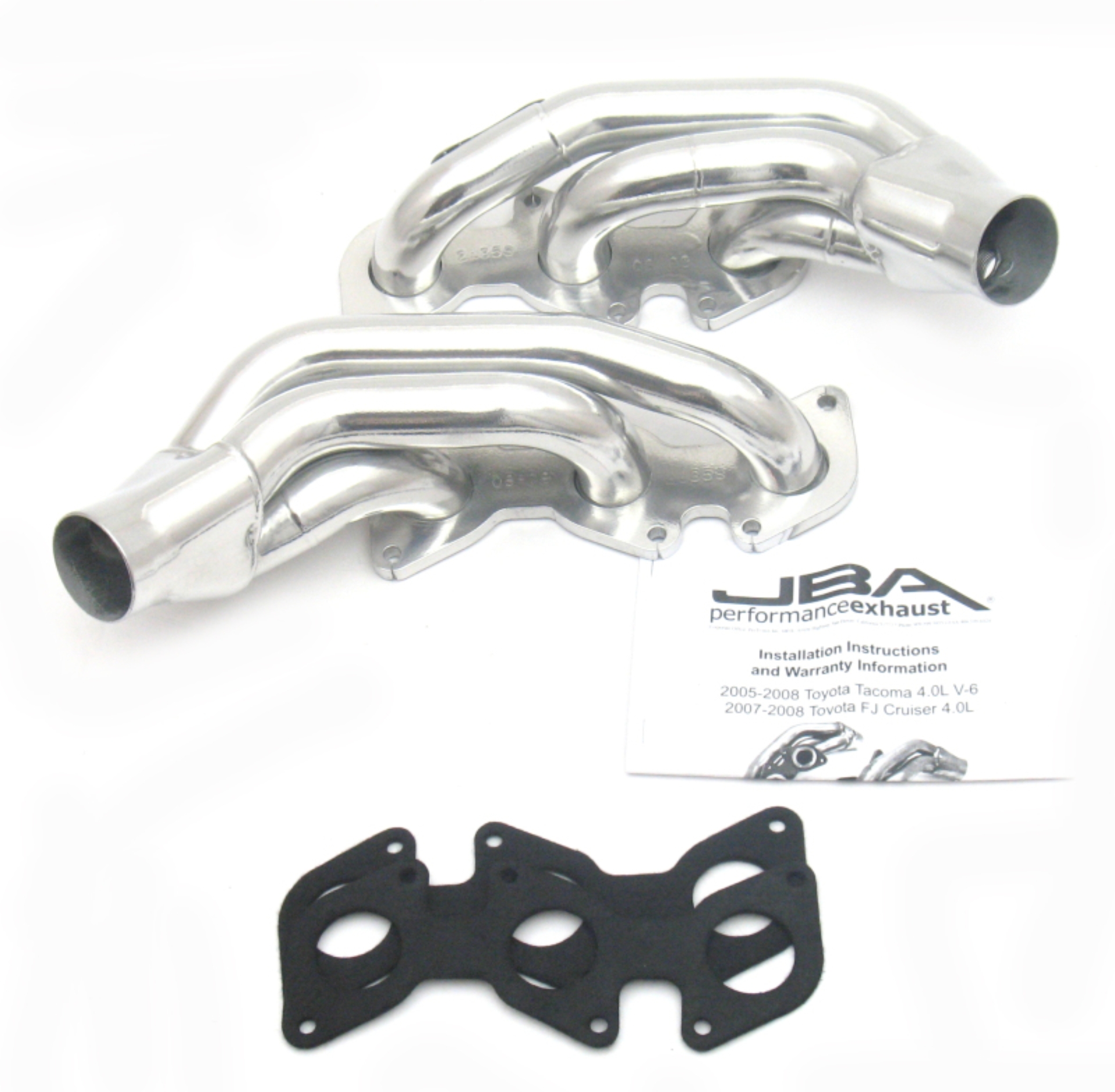 Picture of JBA 03-09 Toyota 4.0L V6 w/o A.I.R. 1-1/2in Primary Silver Ctd Cat4Ward Header