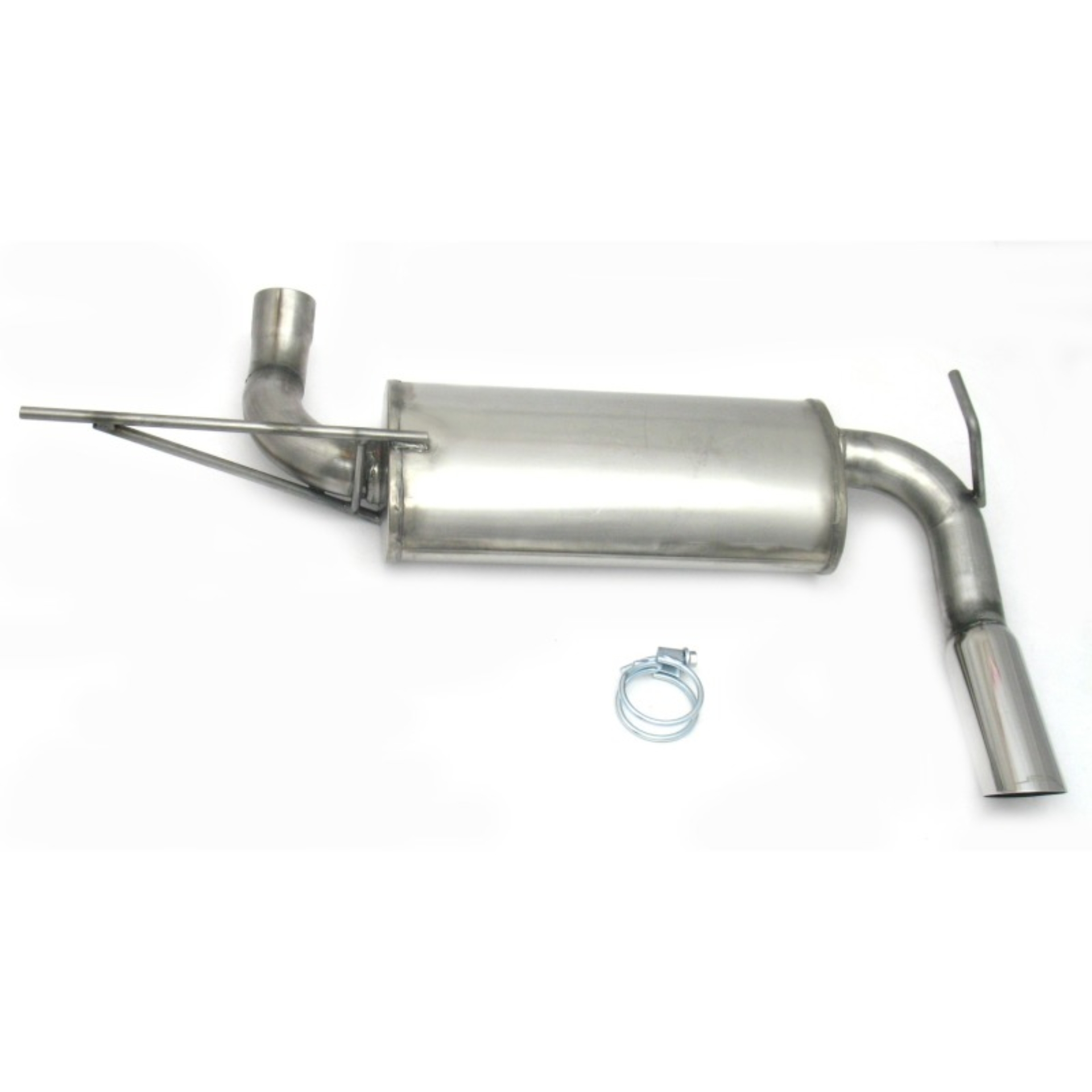 Picture of JBA 07-18 Jeep Wrangler JK 3.8L/3.6L 409SS Single Rear Exit Axle Back Exhaust