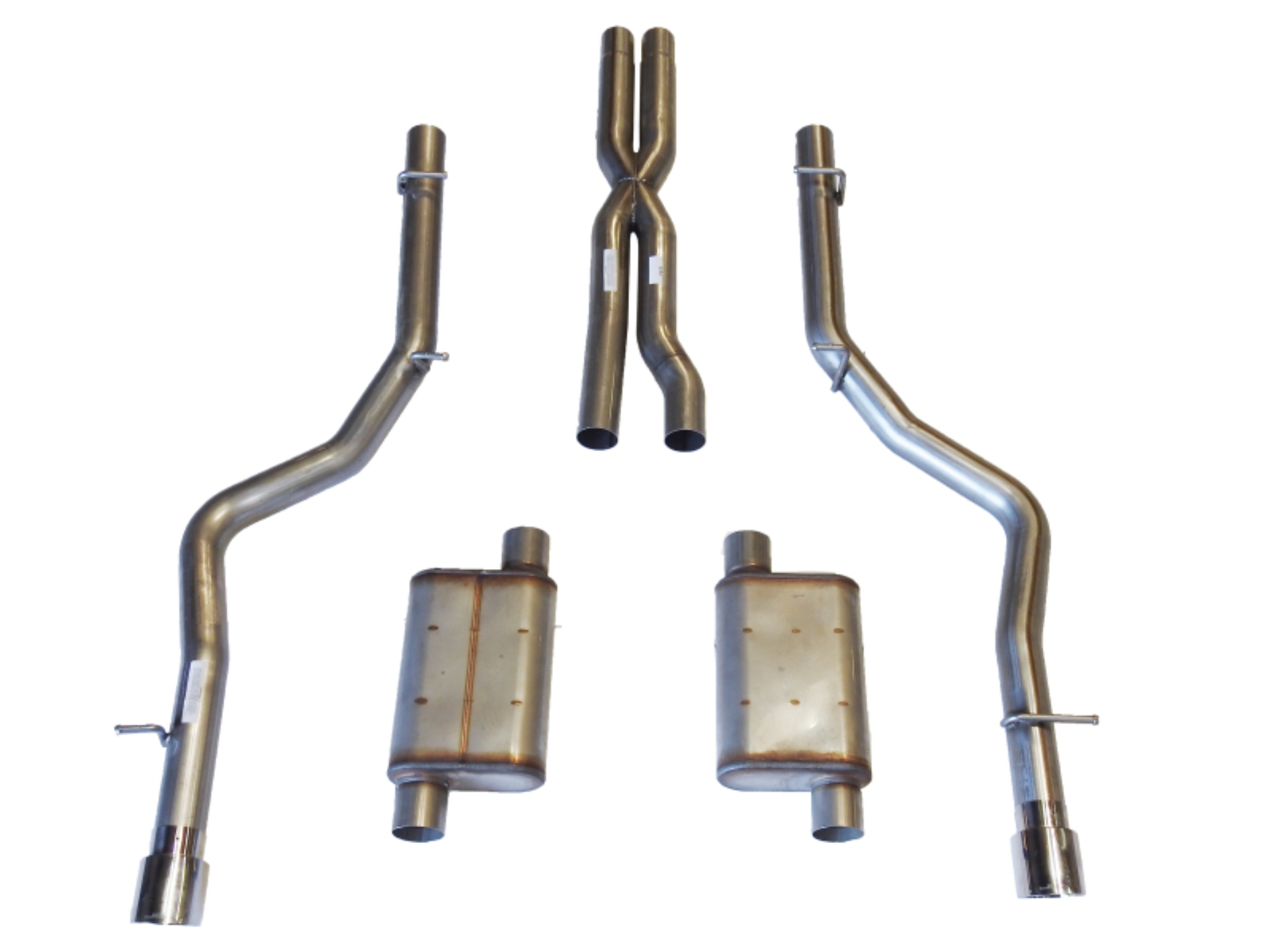 Picture of JBA 05-10 Chrysler/Dodge Cars 6.1L 409SS Dual Rear Exit Cat-Back Exhaust