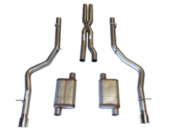 Picture of JBA 05-10 Chrysler/Dodge Cars 6.1L 409SS Dual Rear Exit Cat-Back Exhaust
