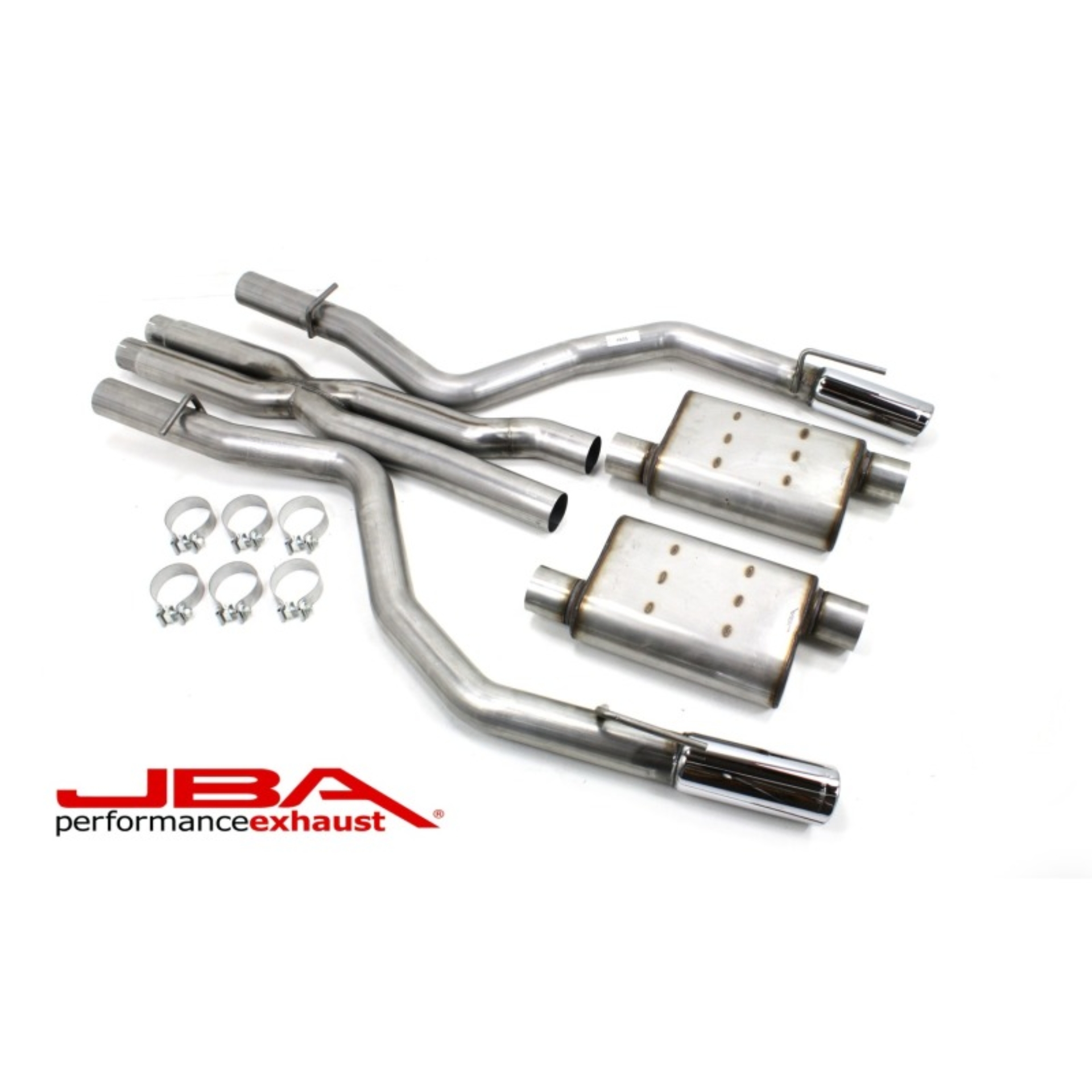 Picture of JBA 15-20 Dodge Charger SRT8 & Hellcat 6.2/6.4L 409SS Dual Rear Exit Cat-Back Exhaust
